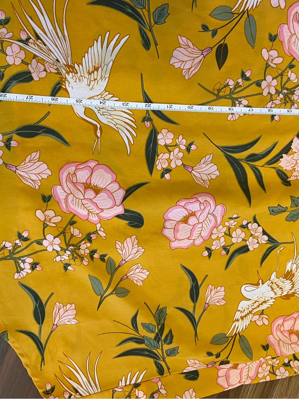 Off-Shoulder Floral Sundress - Mustard Yellow - Picture 8 of 8